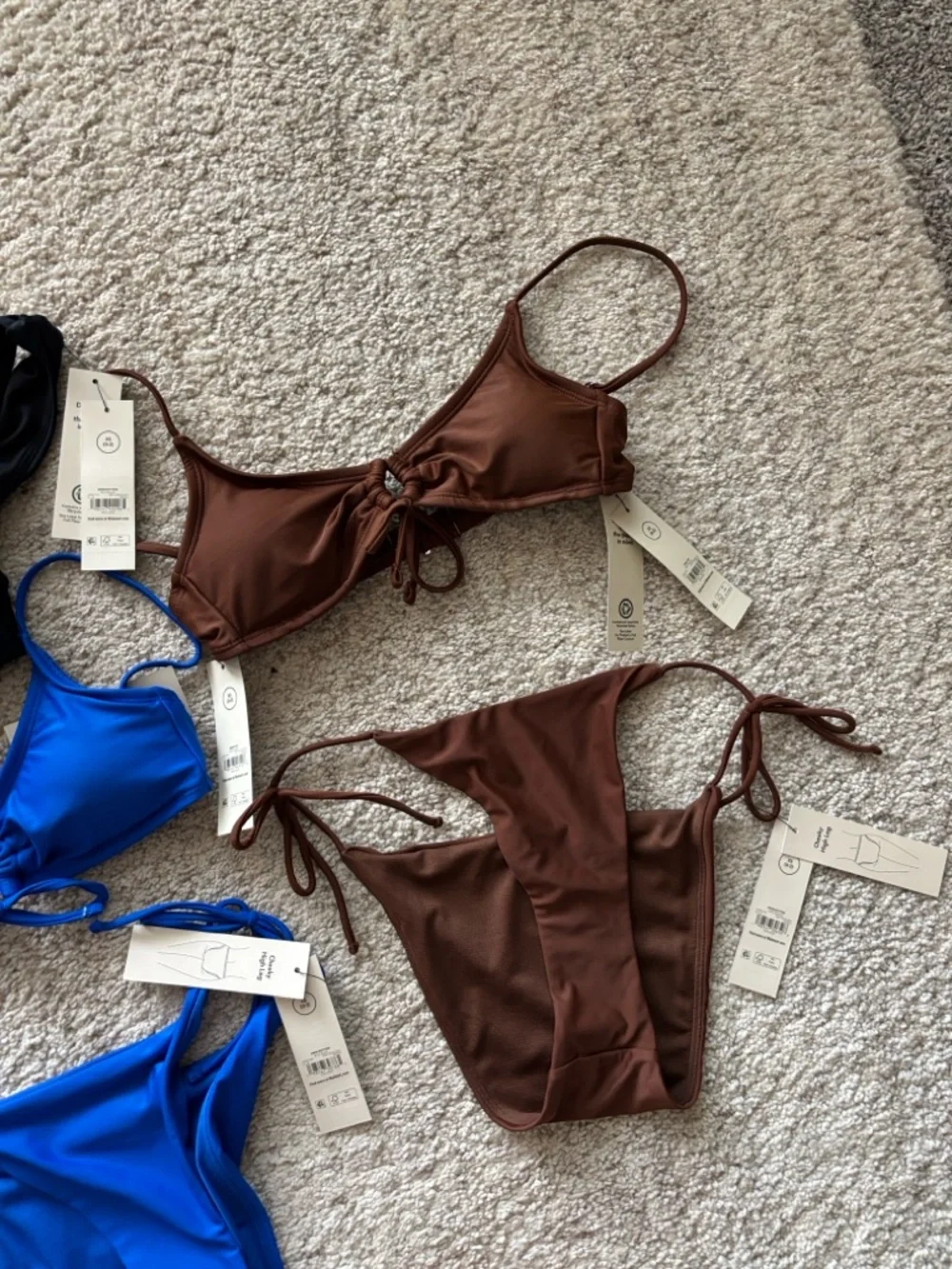 NWT Bikini’s in Blue, Brown & Black - Picture 2 of 4